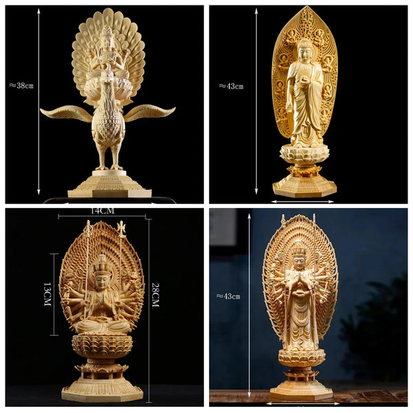 Wood Bodhisattva Statue-ToShay.org