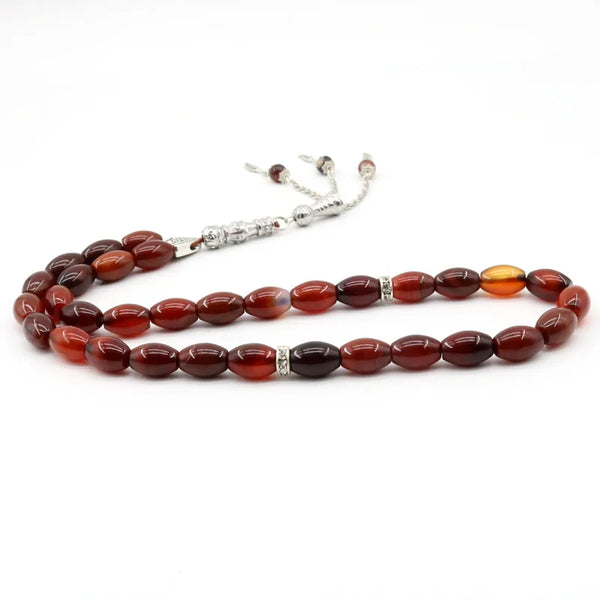 Orange Agate Prayer Beads-ToShay.org