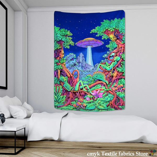 Mushroom Art Tapestry-ToShay.org