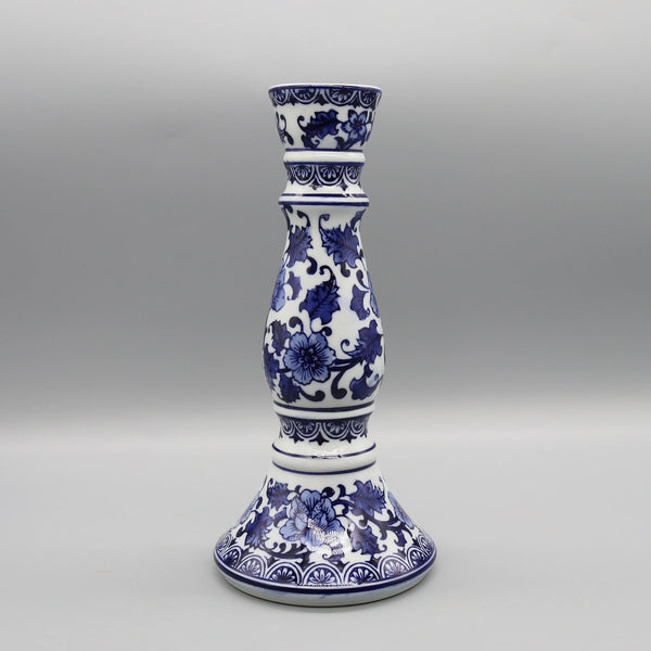 Blue and White Candle Holder-ToShay.org