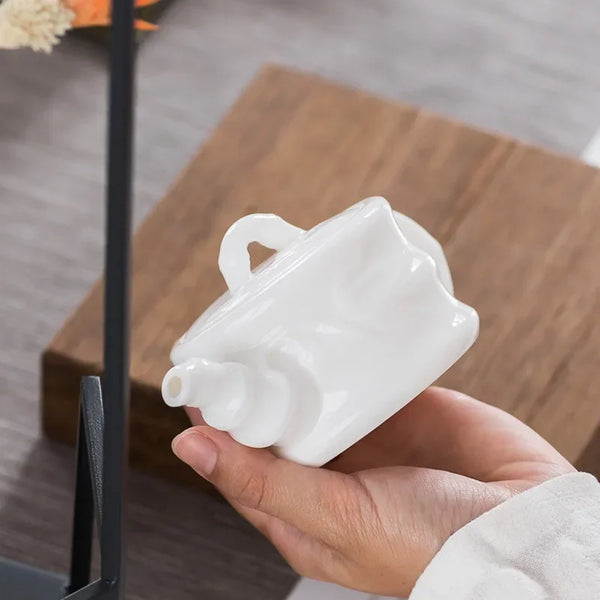 White Porcelain Tea Pot-ToShay.org