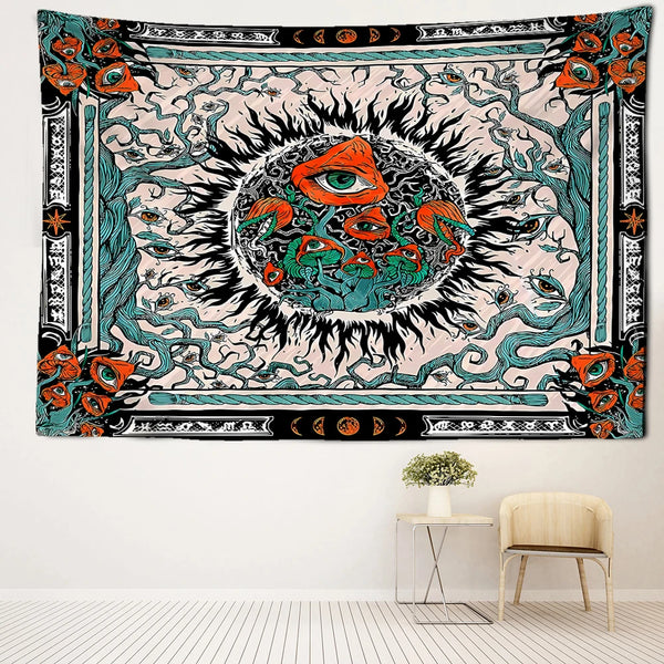 Mushroom Eye Tapestry-ToShay.org