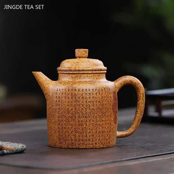 Yellow Yixing Clay Teapot-ToShay.org