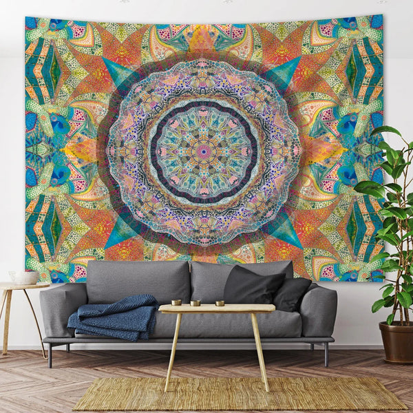 Sun Mandala Tapestry-ToShay.org