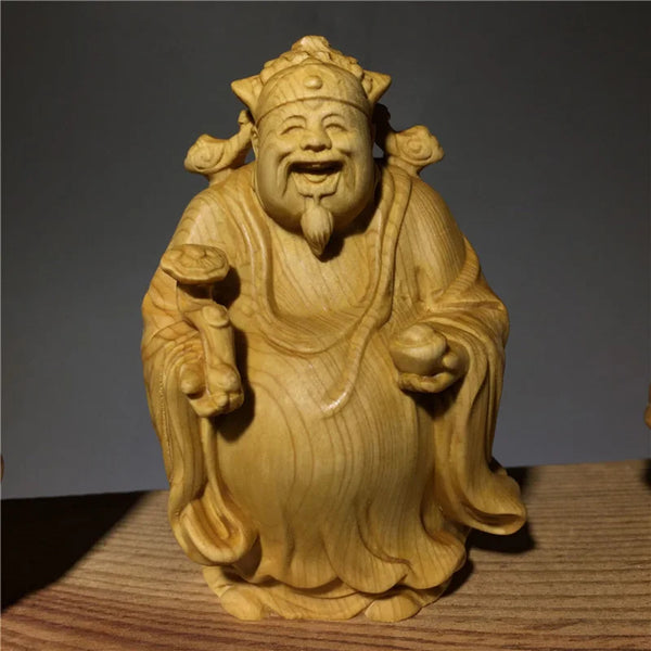 Wood Fu Lu Star Statues-ToShay.org