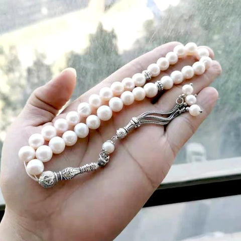 White Pearl Prayer Beads-ToShay.org