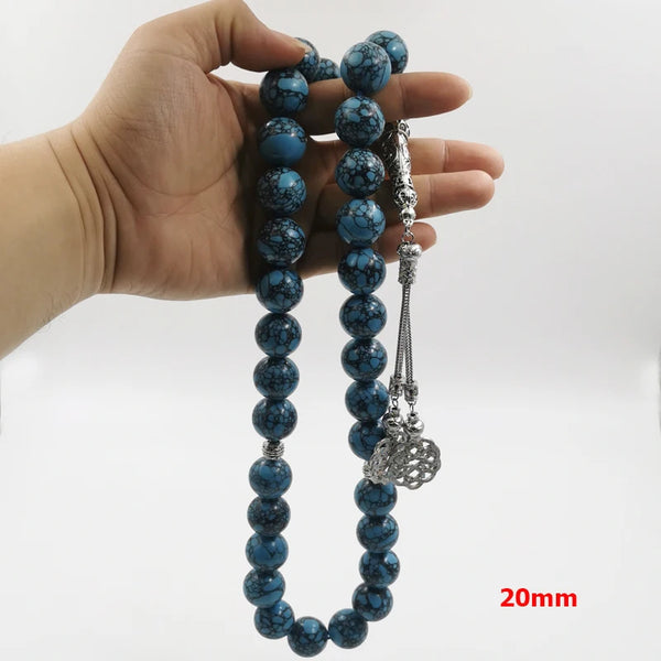 Blue Turquoise Prayer Beads-ToShay.org