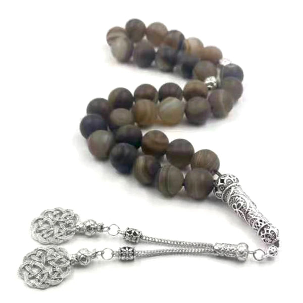 Brown Agate Prayer Beads-ToShay.org