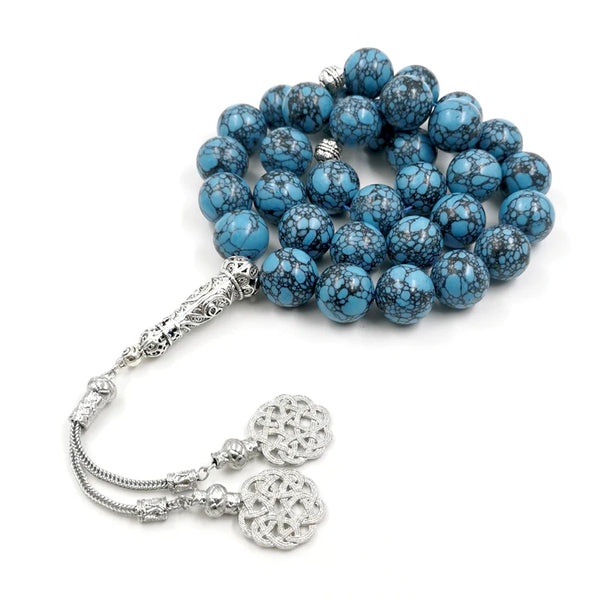 Blue Turquoise Prayer Beads-ToShay.org