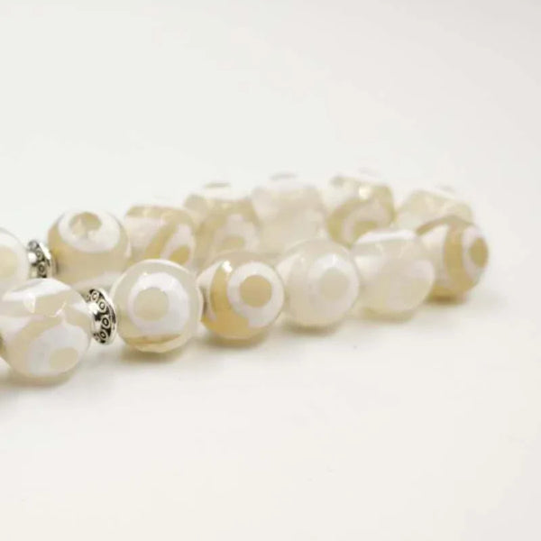 White Eyes Agate Prayer Beads-ToShay.org