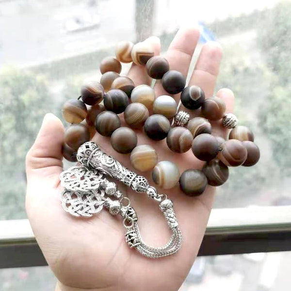 Brown Agate Prayer Beads-ToShay.org