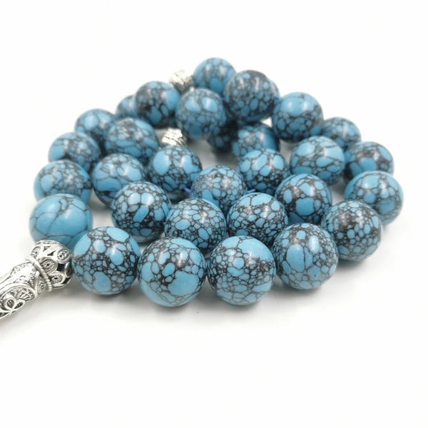 Blue Turquoise Prayer Beads-ToShay.org