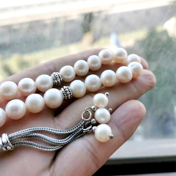 White Pearl Prayer Beads-ToShay.org