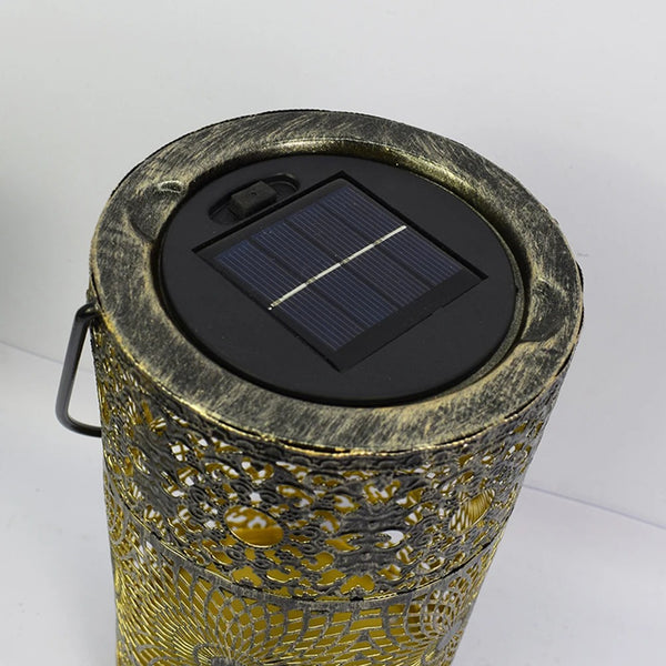 Wrought Iron Hollow Solar Light-ToShay.org