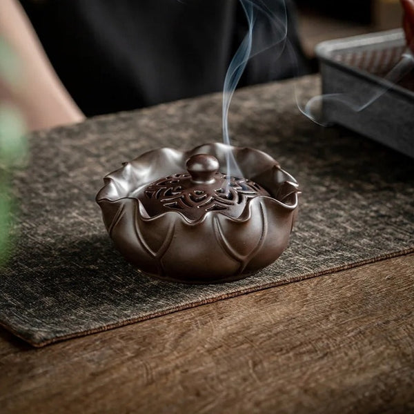 Lotus Leaf Incense Burner-ToShay.org