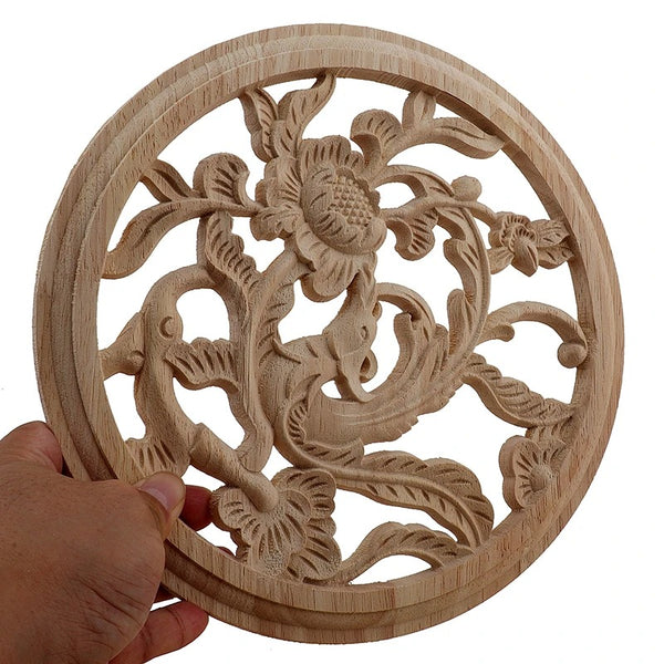 Wood Carved Flower Panel-ToShay.org