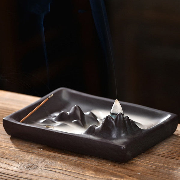 Mountain Backflow Incense Burner-ToShay.org