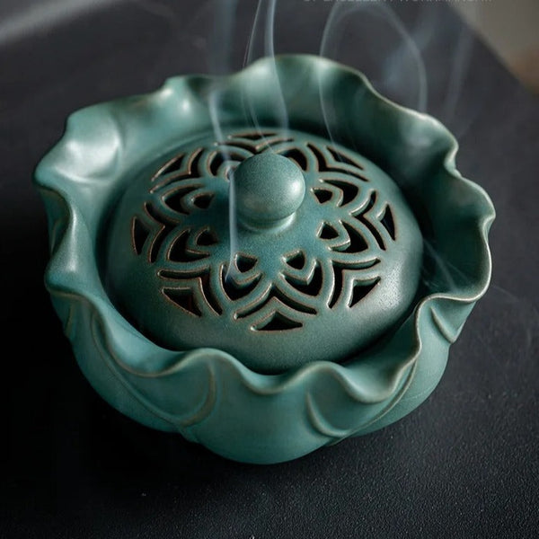 Lotus Leaf Incense Burner-ToShay.org