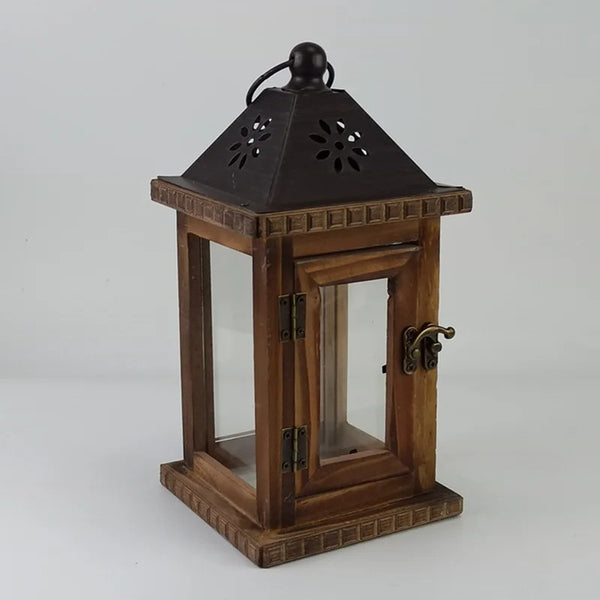 Wood Candle Lantern-ToShay.org