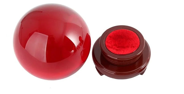 Red Clear Crystal Ball-ToShay.org