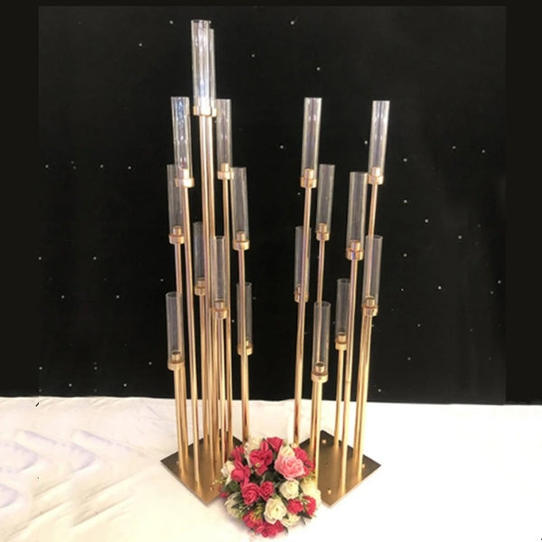 Gold Glass Candelabra-ToShay.org