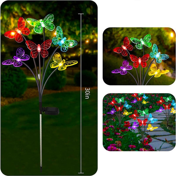 Butterfly Garden Lawn Lights-ToShay.org