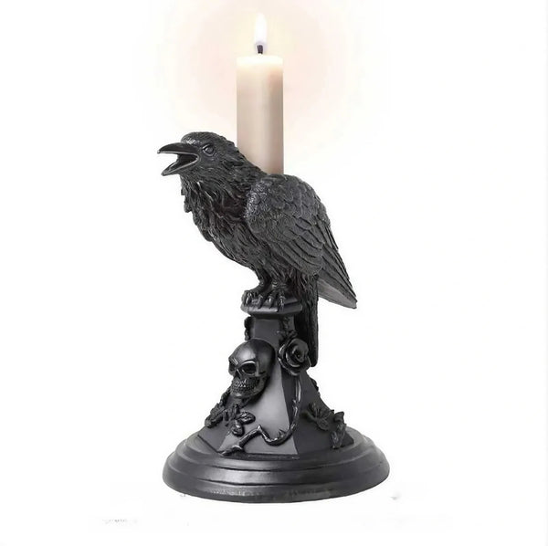 Black Owl Candle Holder-ToShay.org