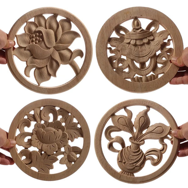 Wood Carved Flower Panel-ToShay.org