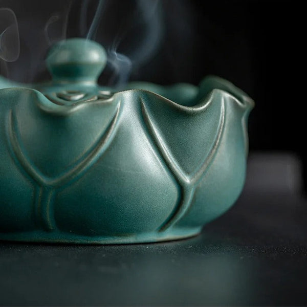 Lotus Leaf Incense Burner-ToShay.org