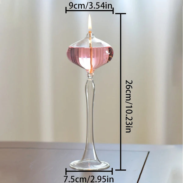 Clear Glass Oil Lamp-ToShay.org