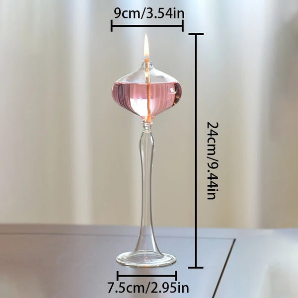 Clear Glass Oil Lamp-ToShay.org