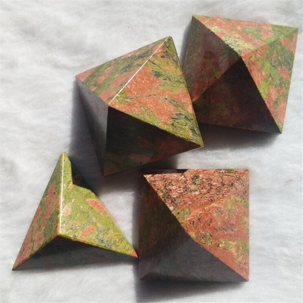 Green Unakite Pyramid-ToShay.org