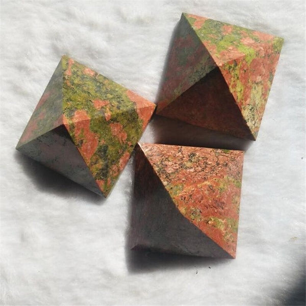 Green Unakite Pyramid-ToShay.org