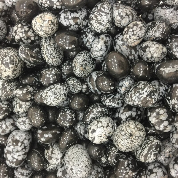 Black Snowflake Obsidian Stones-ToShay.org