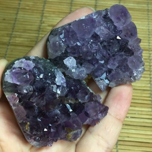 Purple Amethyst Cluster Heart-ToShay.org