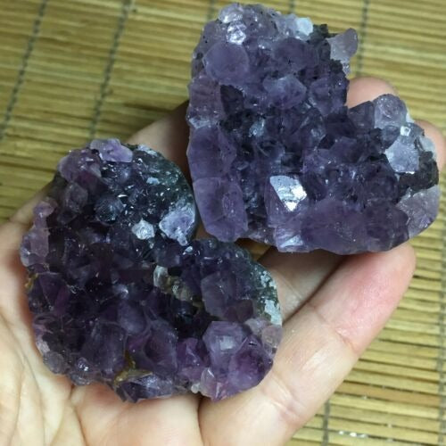 Purple Amethyst Cluster Heart-ToShay.org