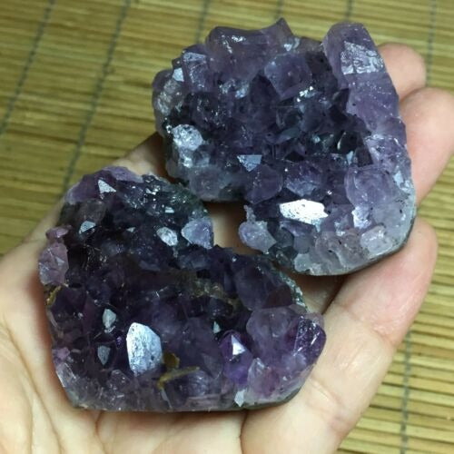 Purple Amethyst Cluster Heart-ToShay.org