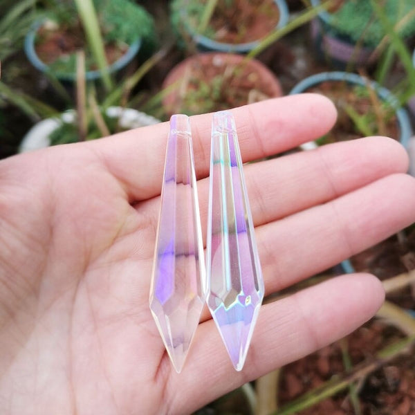 Clear Crystal Icicle Prisms-ToShay.org