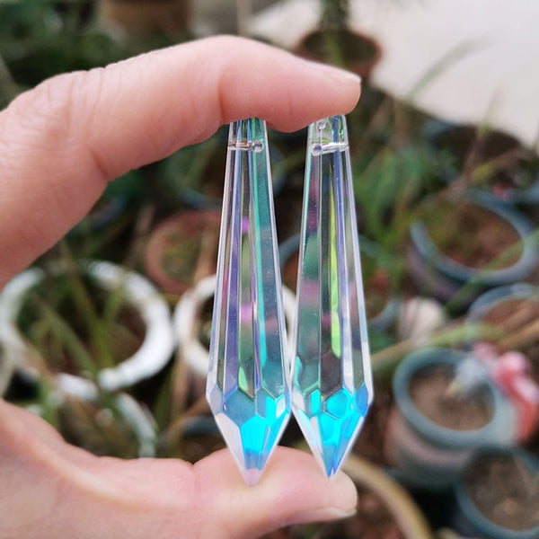 Clear Crystal Icicle Prisms-ToShay.org