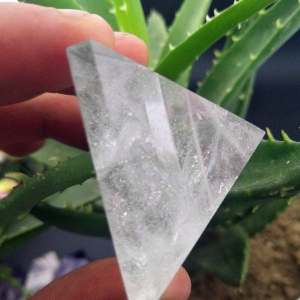 White Quartz Crystal Pyramid-ToShay.org