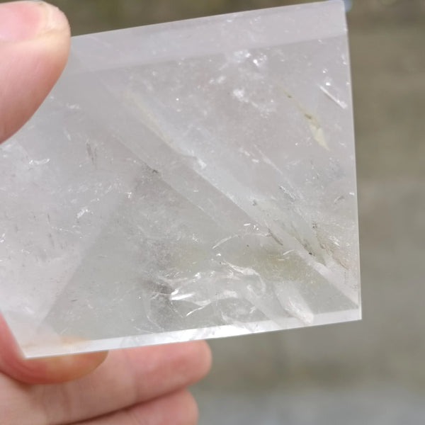 White Quartz Crystal Pyramid-ToShay.org