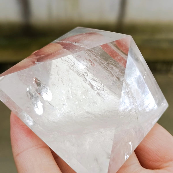 White Quartz Crystal Pyramid-ToShay.org