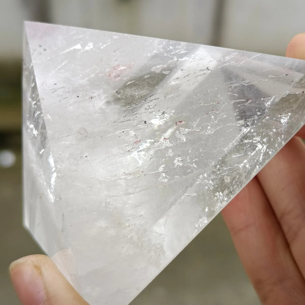 White Quartz Crystal Pyramid-ToShay.org