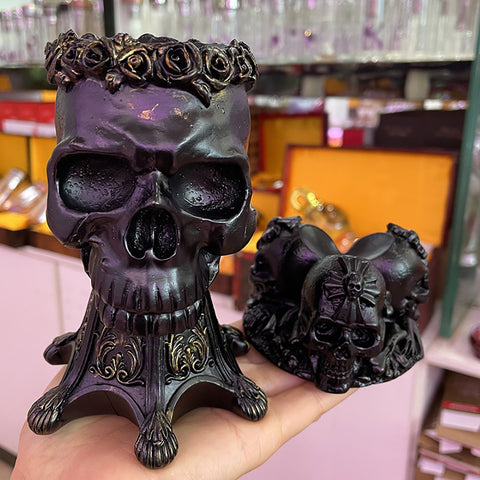 Skull Crystal Ball Stand-ToShay.org