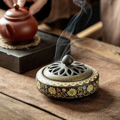 Flower Hollow Incense Burner-ToShay.org