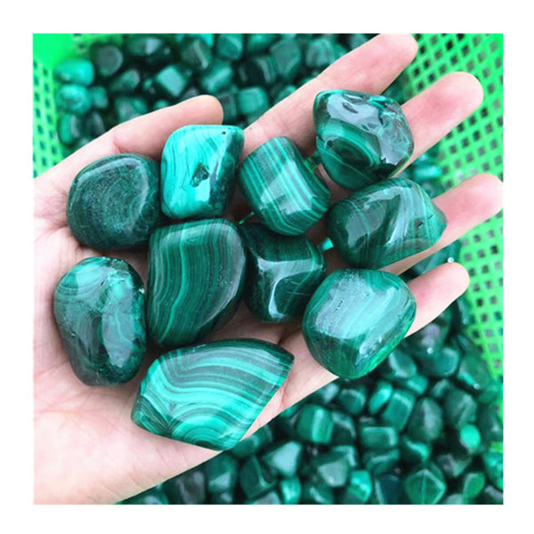 Green Malachite Tumbled Stones-ToShay.org