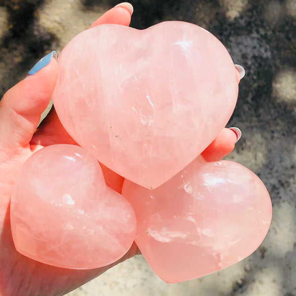 Pink Rose Quartz Heart-ToShay.org