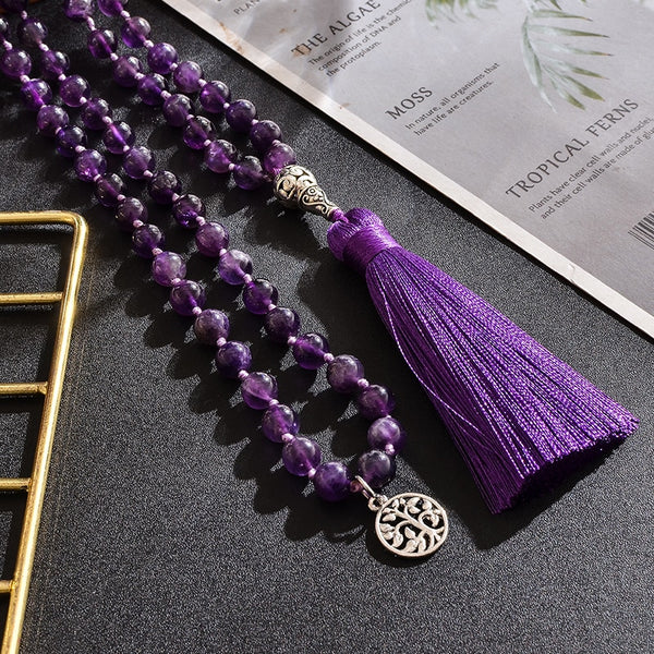 Purple Amethyst Prayer Beads-ToShay.org