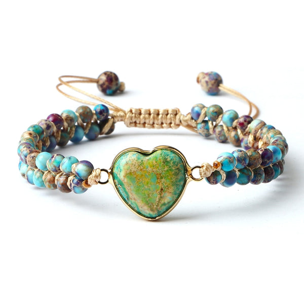 Mixed Crystal Heart Bracelets-ToShay.org