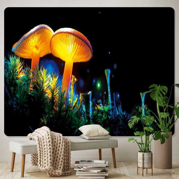 Mushroom Forest Tapestry-ToShay.org